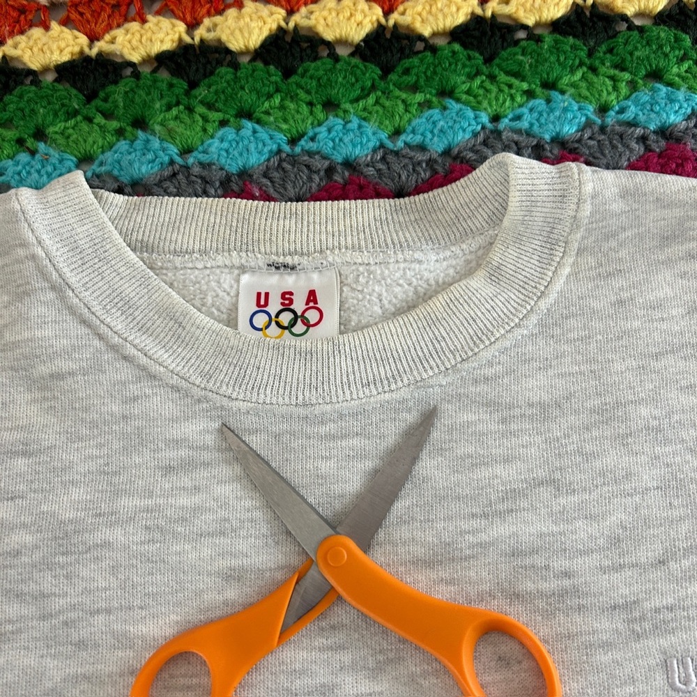 Vintage 80s 90s USA Olympics JC Penney Heathered Embroidered Crewneck Sw… - Picture 8 of 15